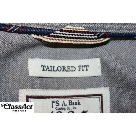 Jos A Bank 1905 Mens Long Sleeve Blue Cotton Tailored Fit Sz XL - Picture 6 of 8